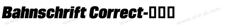 Bahnschrift Correct字体转换